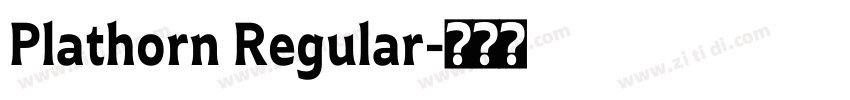 Plathorn Regular字体转换